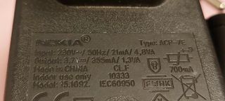 Lote 6 cargadores NOKIA