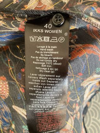 Blusa estampada semi transparente IKKS