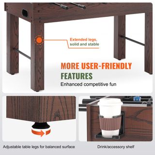 Tavolo da gioco da calcio balilla da 55 pollici d