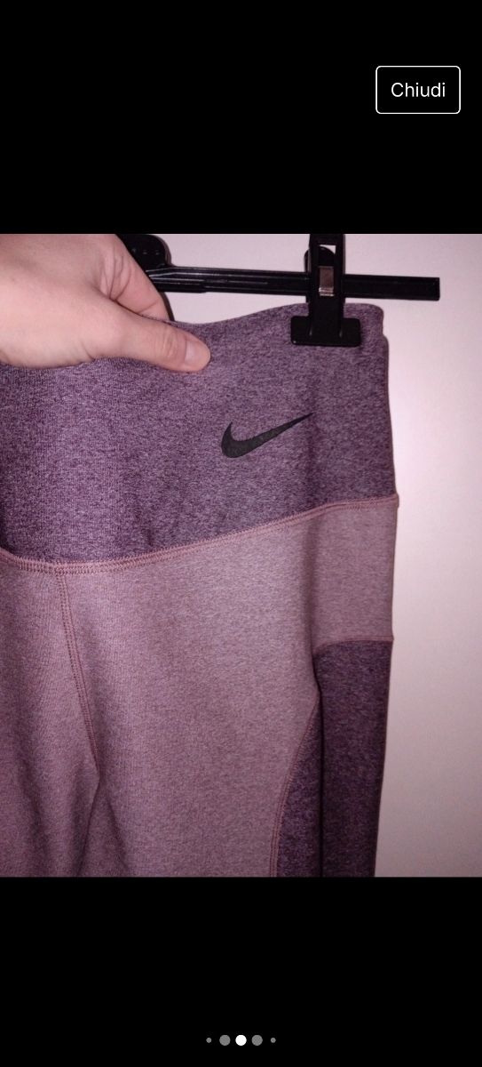 Leggings sport Nike S Dry fit tessuto tecnico