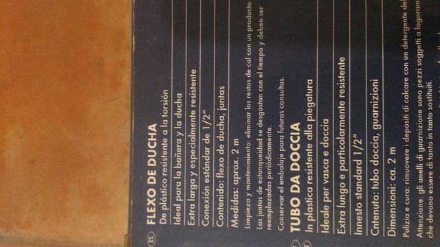 Flexo ducha. Nuevo. En su caja.