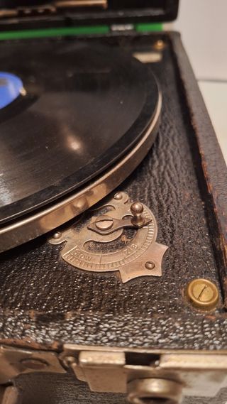 ANTIGUA GRAMOLA AÑOS 20 30 FUNCIONANDO!!