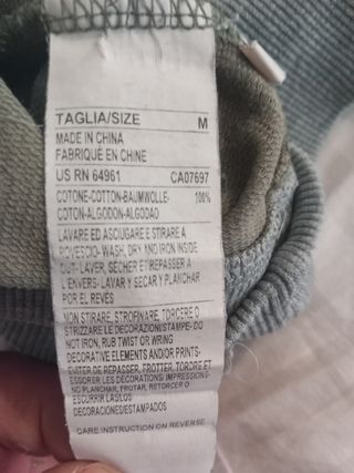 Felpa maglietta cotone Sisley taglia M