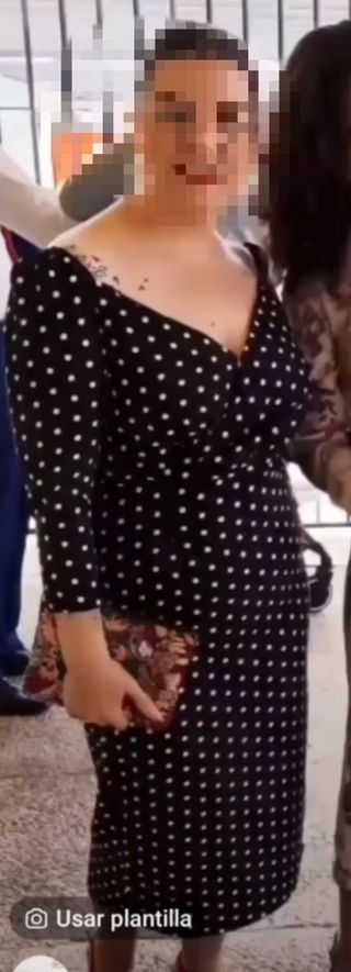 Vestido fiesta lunares