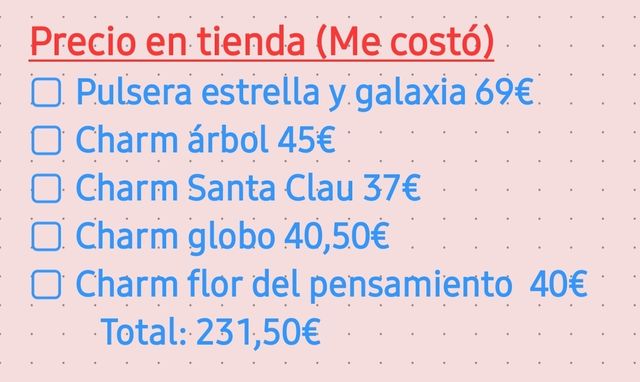 PANDORA PULSERA Y CHARMS