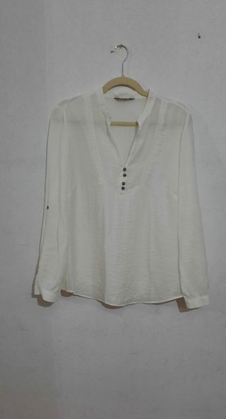 Blusa blanca M/L Marks&Spencer