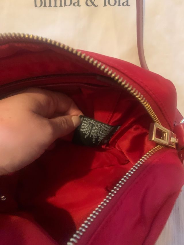 Bolso rojo bimba y lola 