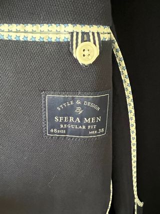 Americana azul marino tipo Teba talla M