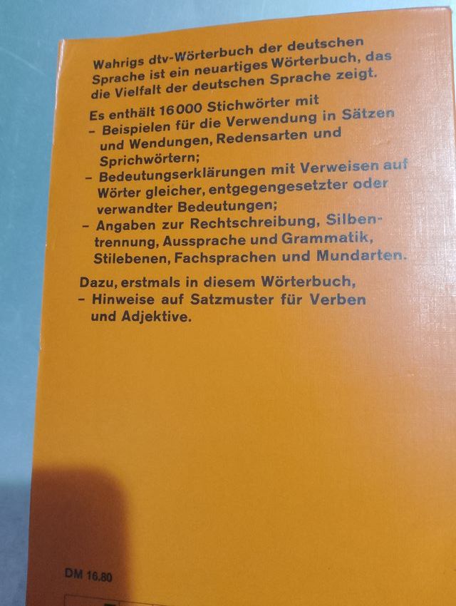 DTV WORTERBUCH DE DEUSSCHEN ,WAHIG