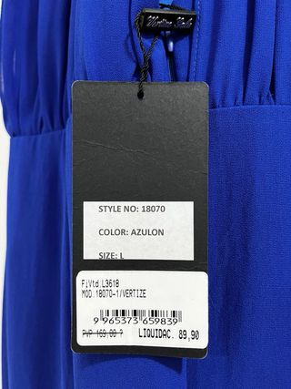 Vestido de fiesta largo azul