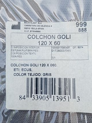 Cuna viaje y colchón
