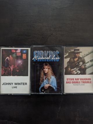 Lote cassettes de blues rock