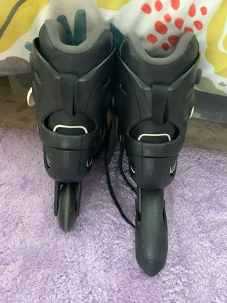 Patines en linea adulto 39,5 + protectores + funda