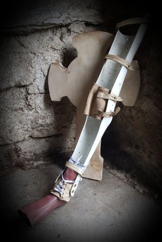 Gabinete de curiosidades antigua órtosis infantil