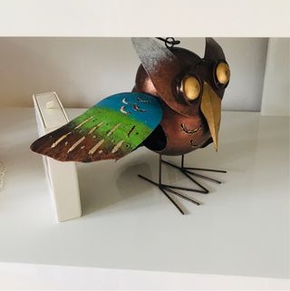 Portavelas grande con forma de búho