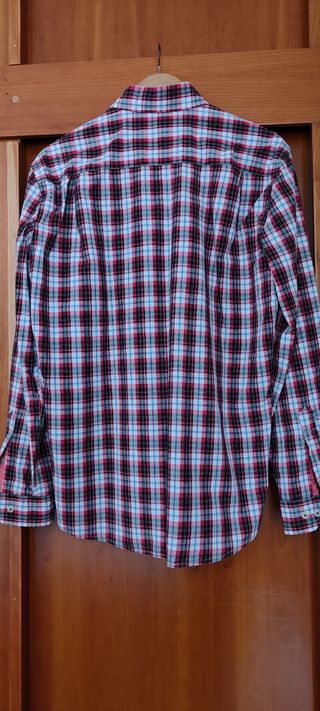 Camisa cuadros Cortefiel manga larga