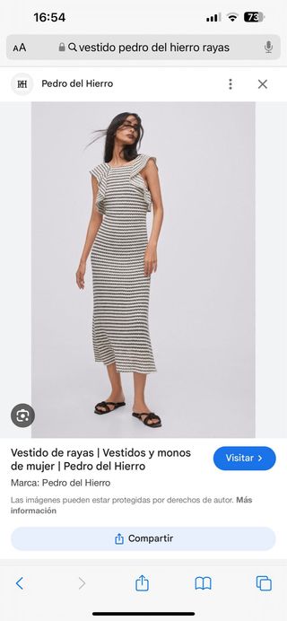 Vestido rayas pedro del hierro