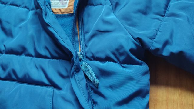 Chaqueta infantil azul polar