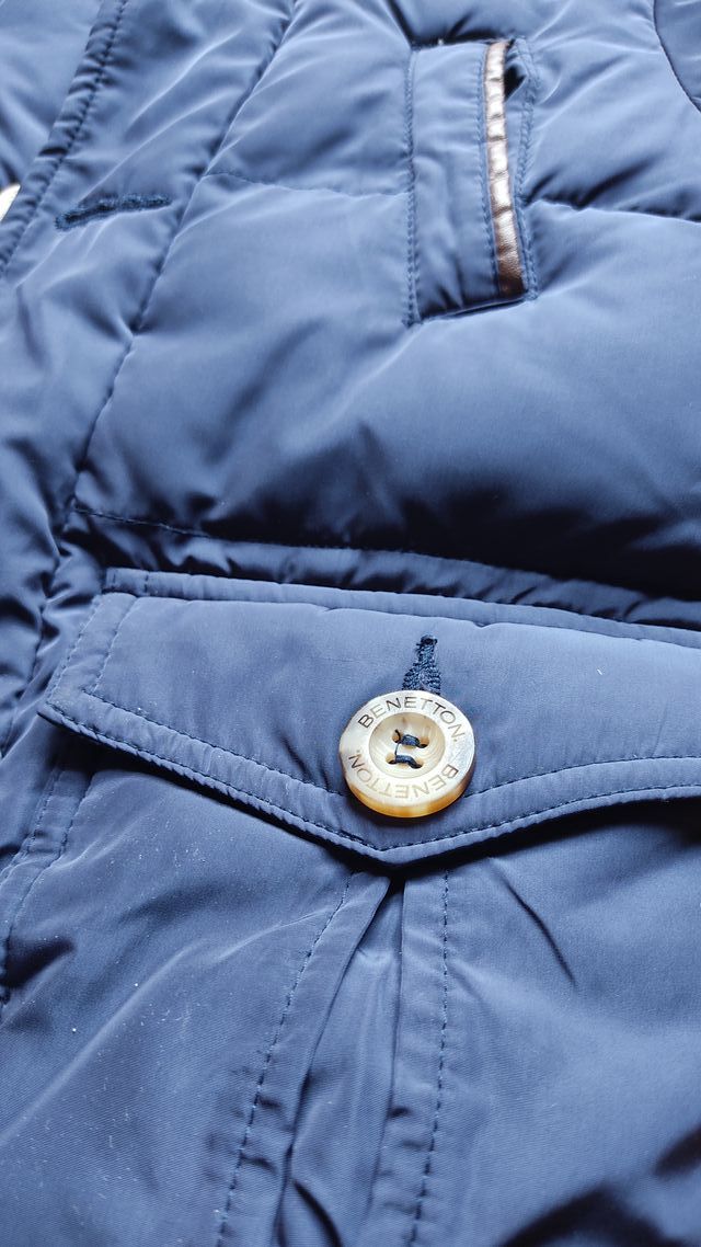 Chaqueta infantil invierno azul Benetton 2 años