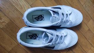 Vans Sk8 Low cuero blanco