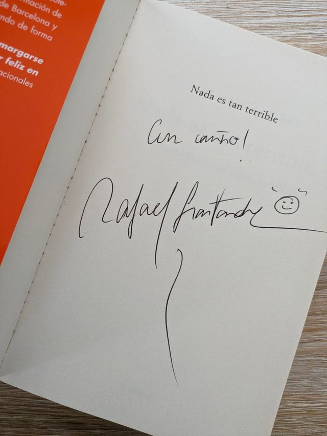Rafael Santandreu libro autografo dedicado