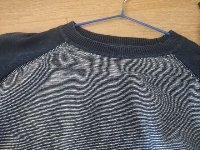 Jersey hombre azul y rayas