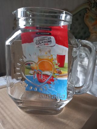 Caraffa Nutella di vetro per bibite