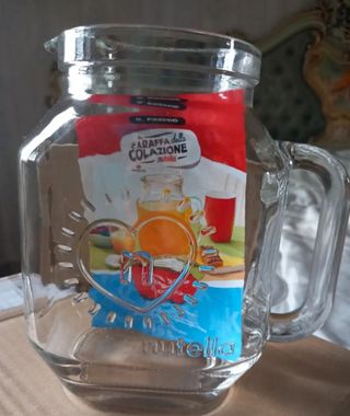 Caraffa Nutella di vetro per bibite