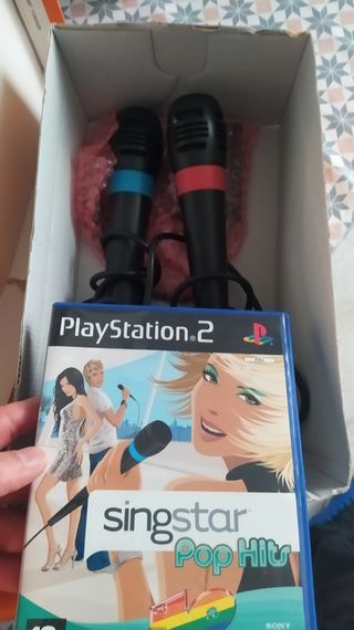 Micrófono y juego singstar