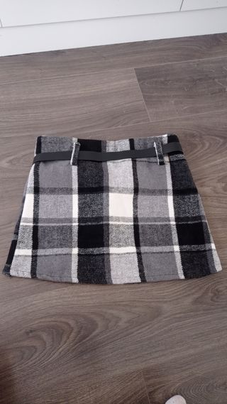 Minifalda de cuadros falda corta mini escocesa