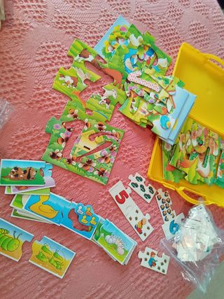 Lote juegos infantiles, familias-vestidos