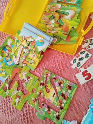 Lote juegos infantiles, familias-vestidos