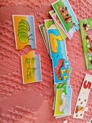 Lote juegos infantiles, familias-vestidos