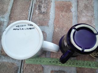 Set 4 tazzi ceramica epoca nuove