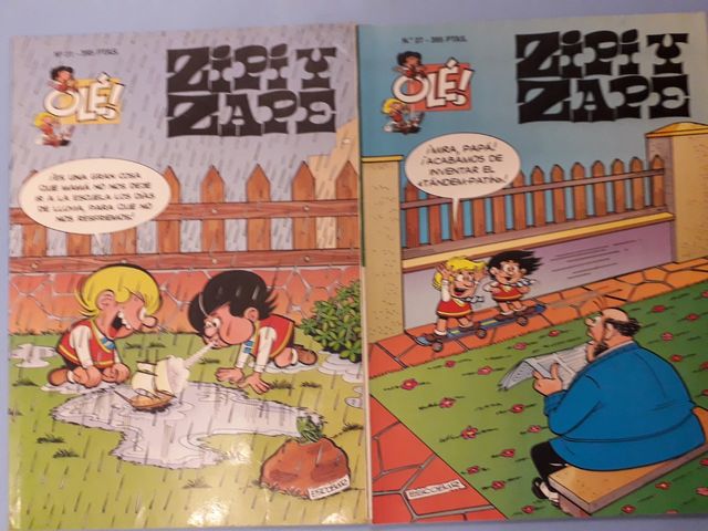 2 comic OLE! ZIPI Y ZAPE numeros 27 y 31