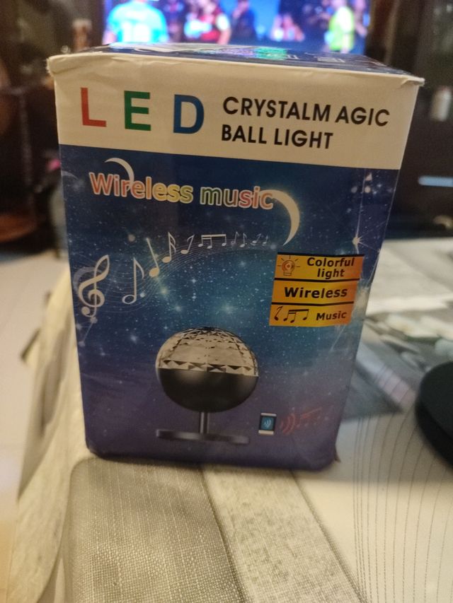 Altavoz bola disco bluetooth