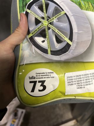 Cadenas nieve de tela talla 73 - Drivetex