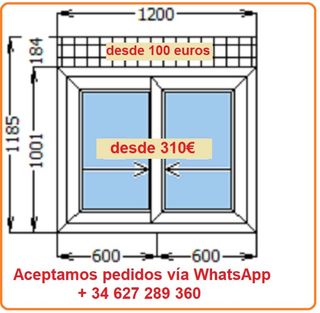 Ventanas y puertas de PVC, nuevas bajo pedido