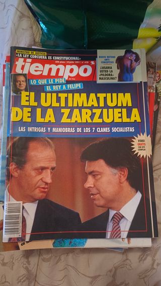 1985 Colección revistas Tiempo 54 ejemplares