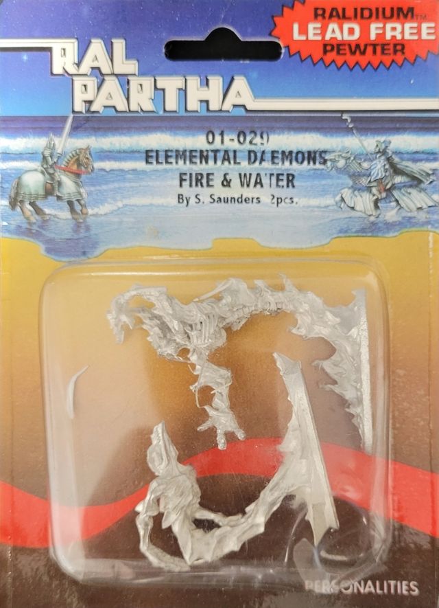 Pack Ral Partha Elementals and mage.