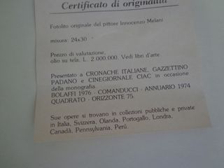 Quadro  Fotolito Innocenzo Milani