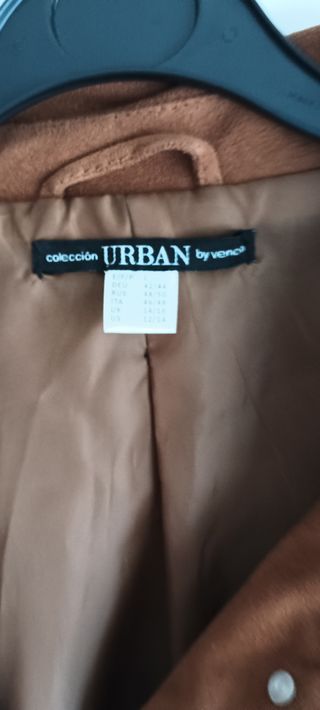 Chaqueta de mujer de ante camel