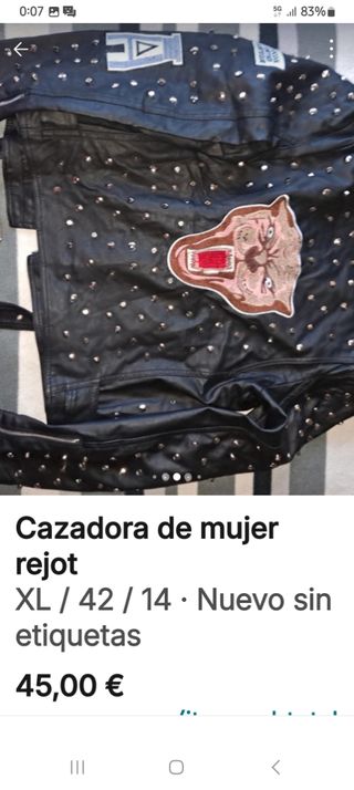 Cazadora polipiel chica