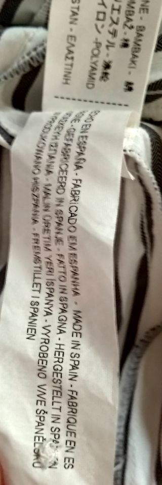 Camicia smanicata a righe