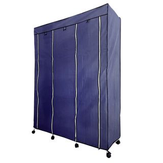 Armario Vestidor 170x125x45Cm Azul Ruedas NUEVO