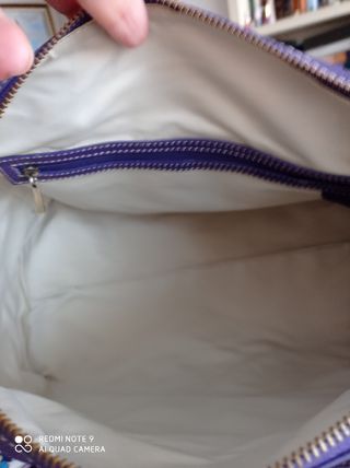 Bolso bowling morado Purificación