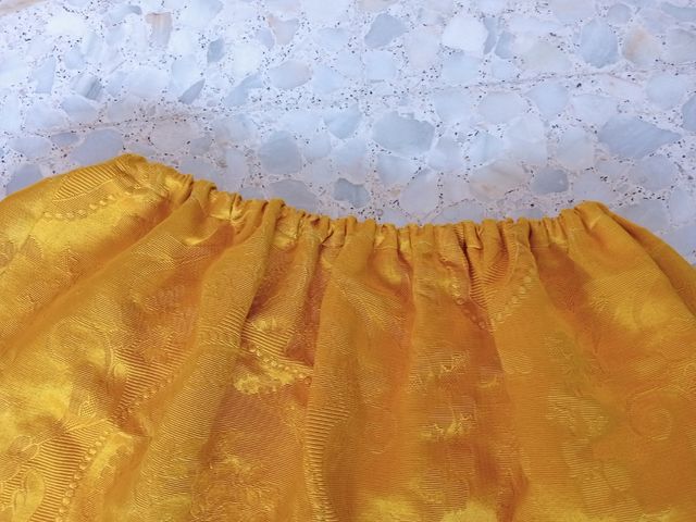 falda baturra tela de damasco