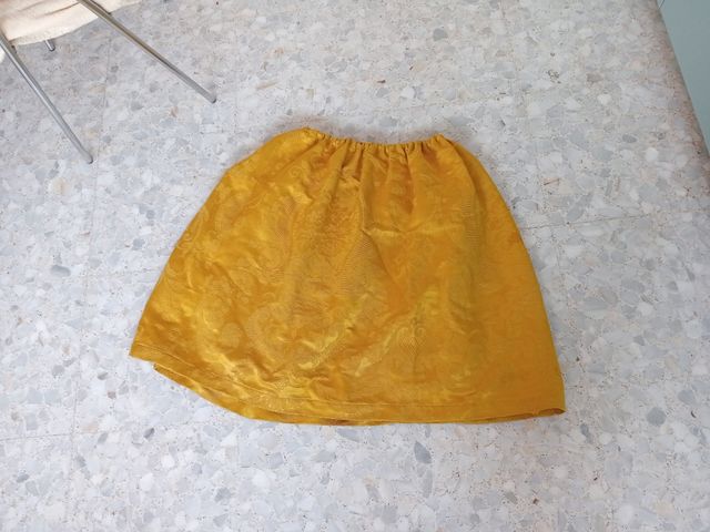 falda baturra tela de damasco