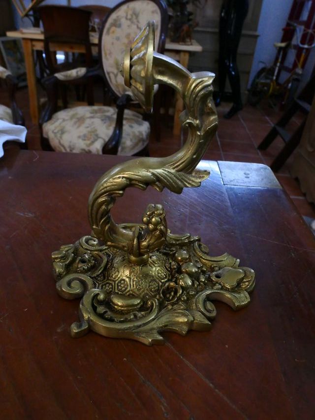 Perchero de pared, bronce, dorado