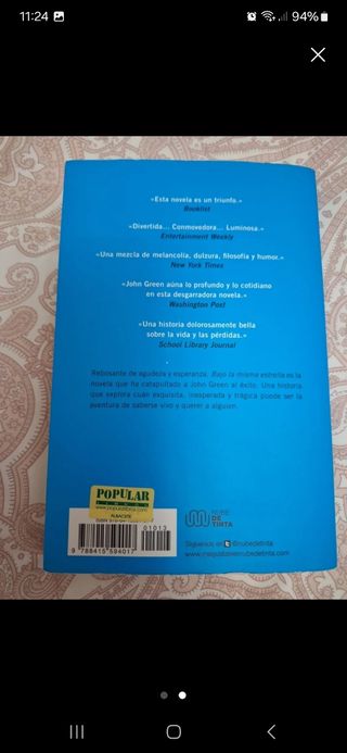 Libro "Bajo la misma estrella"